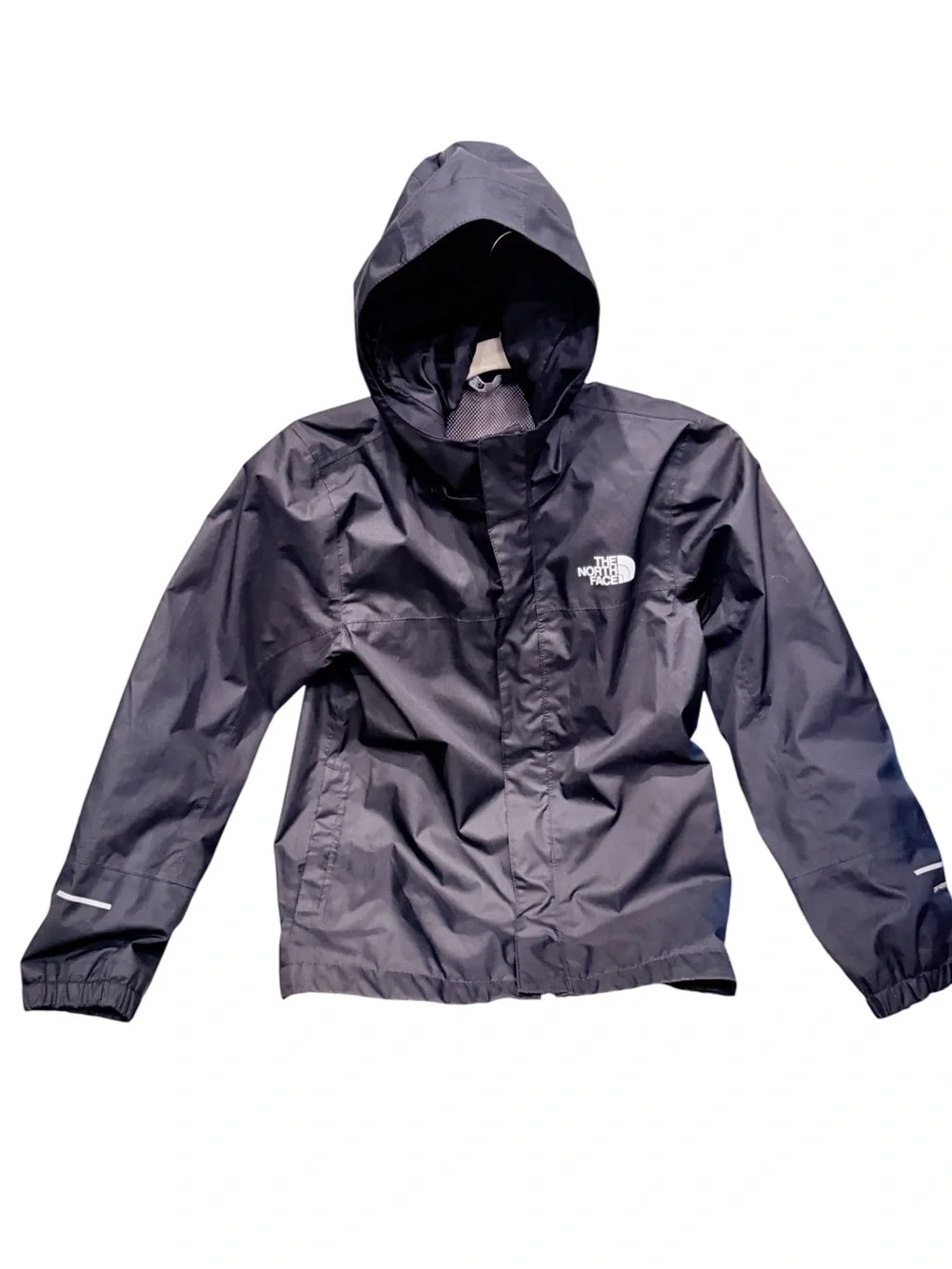 The North Face Big Kids Antora Black Hooded Rain Jacket